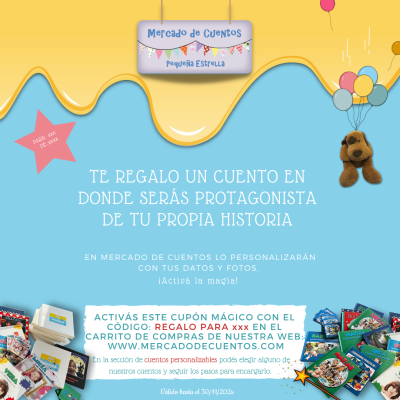 Cupón mágico cuento PERSONALIZABLE IMPRESO